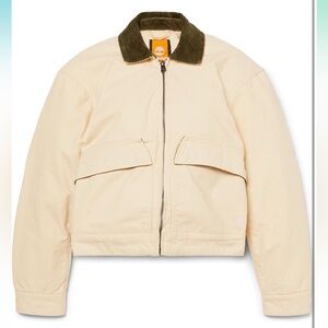 Timberland Beige Utility Jacket with Corduroy collar
